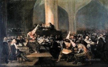 Escena de la Inquisición Francisco de Goya Pinturas al óleo